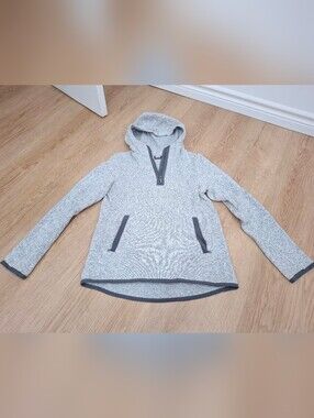 Heather Gray Hooded Pullover Sweatshirt
